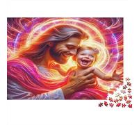 Jesus Carrying Cross with Disciples Puzzle 1000 Pièces Educa Jouet en Bois Cadeau Unique De l'art De La Décoration Jeu Éducatif Challenge Toy Adultes & Enfants des 14 Ans 38x26cm/1000pcs