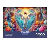 Jésus Céleste Puzzle 1000 Pièces pour Adultes, Illustration Magique, Cadeau Original 70x50cm/1000pcs