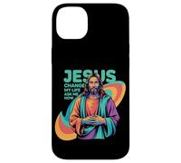 Jesus Changed My Life Ask Me How Devoted Christian Worship Coque pour iPhone 14 Plus