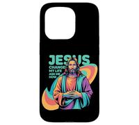 Jesus Changed My Life Ask Me How Devoted Christian Worship Coque pour iPhone 15 Pro
