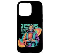 Jesus Changed My Life Ask Me How Devoted Christian Worship Coque pour iPhone 15 Pro Max