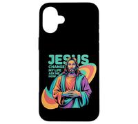 Jesus Changed My Life Ask Me How Devoted Christian Worship Coque pour iPhone 16 Plus