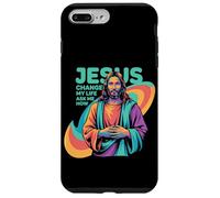 Jesus Changed My Life Ask Me How Devoted Christian Worship Coque pour iPhone 7 Plus/8 Plus