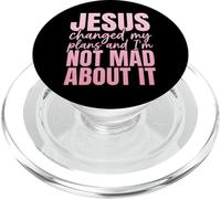Jesus Changed My Plans and I'm Not Mad About It Christian PopSockets PopGrip pour MagSafe