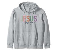 Jesus Chase You Ecriture de Foi chrétienne Sweat à Capuche