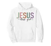 Jesus Chase You Ecriture de Foi chrétienne Sweat à Capuche