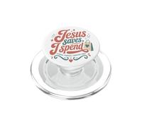 Jésus chrétien drôle économise Mes dépenses PopSockets PopGrip pour MagSafe