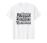 Jésus Chrétien Élu Bienheureux Pardonné Racheté T-Shirt Graphique avec Valeur