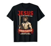 Jésus chrétien invaincu aux Heures Les Plus Sombres John 16:33 Faithcore T-Shirt