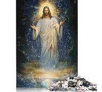 Jesus Chrétien Puzzle en Bois 1000 Pièces pour Adultes et Familles 75x50cm