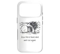 Jésus Christ a vécu est Mort et Rose à Nouveau Coque pour iPhone 17 Pro