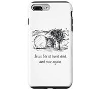 Jésus Christ a vécu est Mort et Rose à Nouveau Coque pour iPhone 7 Plus/8 Plus