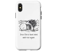 Jésus Christ a vécu est Mort et Rose à Nouveau Coque pour iPhone X/XS