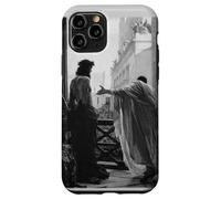 Jésus Christ Arresté Ponce Pilate Peinture Biblique Noir Coque pour iPhone 11 Pro
