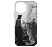 Jésus Christ Arresté Ponce Pilate Peinture Biblique Noir Coque pour iPhone 12 Mini