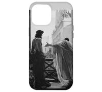 Jésus Christ Arresté Ponce Pilate Peinture Biblique Noir Coque pour iPhone 12 Pro Max