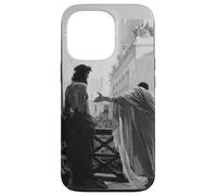 Jésus Christ Arresté Ponce Pilate Peinture Biblique Noir Coque pour iPhone 13 Pro