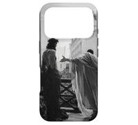 Jésus Christ Arresté Ponce Pilate Peinture Biblique Noir Coque pour iPhone 17 Pro