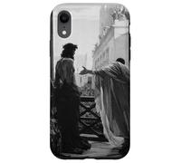 Jésus Christ Arresté Ponce Pilate Peinture Biblique Noir Coque pour iPhone XR