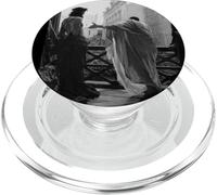 Jésus Christ Arresté Ponce Pilate Peinture Biblique Noir PopSockets PopGrip pour MagSafe