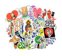 Jesus Christ autocollant aesthetic stickers scrapbooking Bible Catholique autocollant scrapbooking Bible Chretienne sticker aesthetic Cadeau Chretien gommette stickers ordinateur portable
