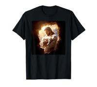 Jésus-Christ avec agneau | Cadeau de design d'art chrétien catholique T-Shirt