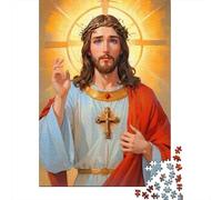 Jésus Christ avec Couronne Puzzle 1000 Pièces Adultes Et Enfants À Partir De 14 Ans De Qualité Supérieure Cadeau Unique 70x50cm/1000pcs