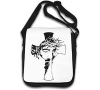 Jesus Christ Christian Cross Sac à bandoulière Blanc