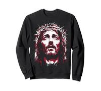 Jésus-Christ Couronne D'épines, Visage du Christ Sweatshirt