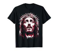 Jésus-Christ Couronne D'épines, Visage du Christ T-Shirt