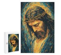 Jesus Christ Crown of Thorns Art Print -2 Puzzle 1000 Pièces Educa Jouet en Bois Cadeau Unique Décoration Intérieure Jeu Éducatif Challenge Toy Adultes Et Enfants À Partir De 14 Ans 1000 PCS