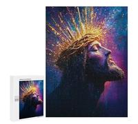 Jesus Christ Crown of Thorns Art Print Puzzle 1000 Pièces Educa Jouet en Bois Cadeau Unique Décoration Intérieure Jeu Éducatif Challenge Toy Adultes Et Enfants À Partir De 14 Ans 500 PCS