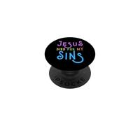 Jésus Christ Dieu chrétien Joyeuse Pâques Homme Femme Fille Garçon PopSockets PopGrip Adhésif