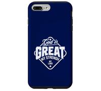 Jésus-Christ Dieu est Grand ma Force Seigneur chrétien Coque pour iPhone 7 Plus/8 Plus