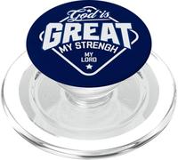 Jésus-Christ Dieu est Grand ma Force Seigneur chrétien PopSockets PopGrip pour MagSafe