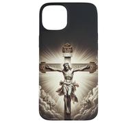Jésus Christ Dieu Foi Religieux Messie Croix Coque pour iPhone 15 Plus