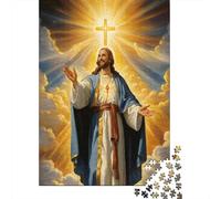 Jésus Christ Divin 1000 Pièce Carton Épais Jeu De Puzzle Senior Jigsaw Enthusiastes Soulagement du Stress 38x26cm/1000pcs