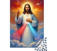 Jésus Christ Divin Mercy 1000 Pièces Papier Écologique Puzzle De Bricolage pour Adultes Défi Éducatif Cadeaux Idée Cadeau 52x38cm/1000pcs