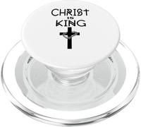 Jésus-Christ est Roi Croix Religieuse Jésus Foi PopSockets PopGrip pour MagSafe