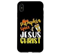 Jésus Christ et Citrouille Épices Automne Automne Café Saison Coque pour iPhone XS Max