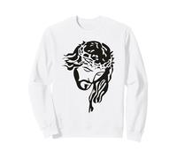 Jésus Christ Face regardant vers Le Bas l'église du Jour de Sweatshirt