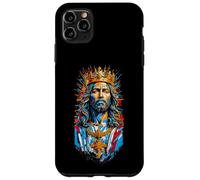 Jesus Christ Face with Crown of Thorns God Bible Vintage Coque pour iPhone 11 Pro Max