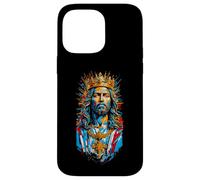Jesus Christ Face with Crown of Thorns God Bible Vintage Coque pour iPhone 14 Pro Max