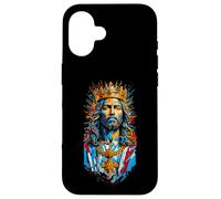 Jesus Christ Face with Crown of Thorns God Bible Vintage Coque pour iPhone 16