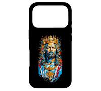 Jesus Christ Face with Crown of Thorns God Bible Vintage Coque pour iPhone 17 Pro