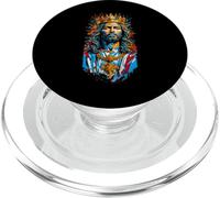 Jesus Christ Face with Crown of Thorns God Bible Vintage PopSockets PopGrip pour MagSafe