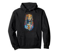 Jesus Christ Face with Crown of Thorns God Bible Vintage Sweat à Capuche