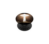 Jesus Christ Faith Cross in The Rock Christian Running Men PopSockets PopGrip Adhésif