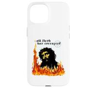 Jésus Christ Feu Péché originel Bible TxRxP Dieu Métalleux Coque pour iPhone 15