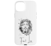 Jésus-Christ Fiat Lux - Peinture à l'encre avec Citation Coque pour iPhone 15 Plus